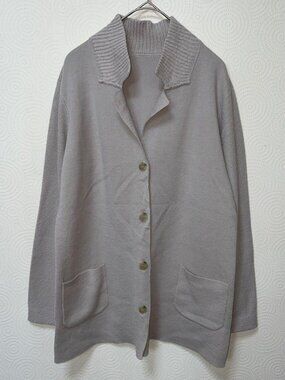 Yagea Gray Knit Cardigan